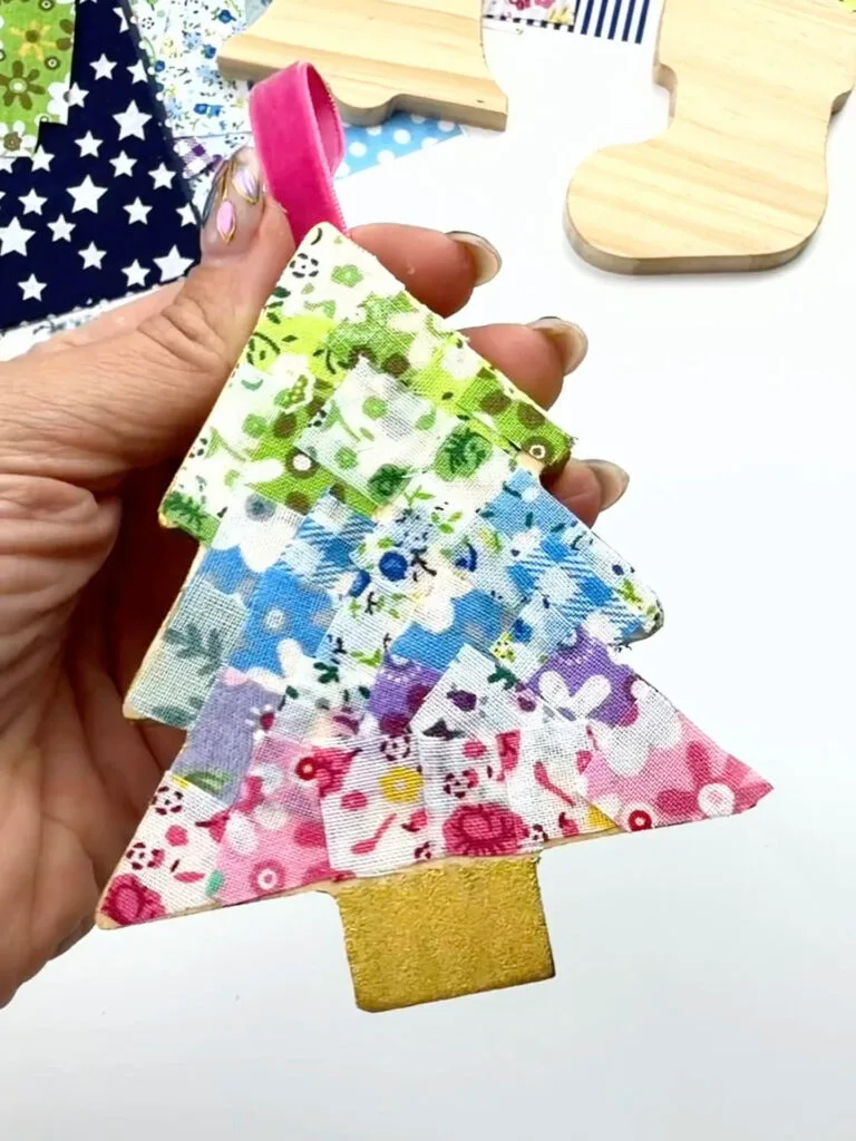 fabric covered ornament