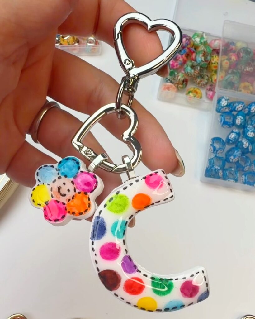 letter bag charm
