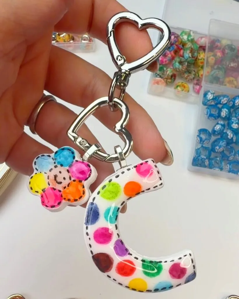 letter bag charm 
