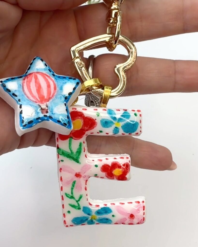 diy polymer clay keychain