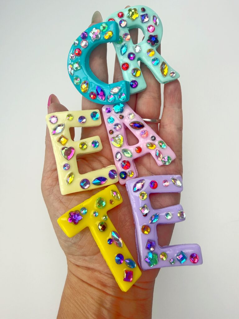 polymer clay letters